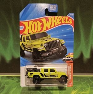 HotWheels Lime Green Jeep Gladiator Collector Car